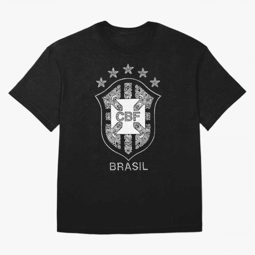 BRASIL NATIONAL FOOTBALL TEAM LOGO Oversized T-Shirt Turn Up for Match Day Hype around FIFA World Cup 2026, Haaland and Mbappe, Spain, Tournament Hype, Historic Matchups, Family Viewing Parties and Global Sports Pride; Created for Match Day