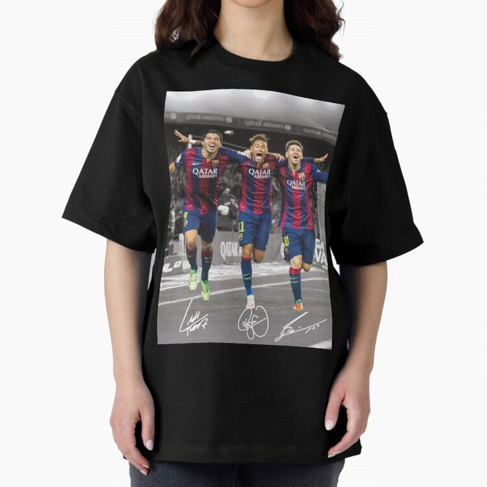 Messi Neymar Suarez Premium T-Shirt Bring the FIFA World Cup 2026 Journey through Neymar Highlights, Argentina, France and Brazil Pride, Champion Mindset, Group Stage Buzz, Knockout Tension and Passionate Fan Culture; Perfect for People Who Love