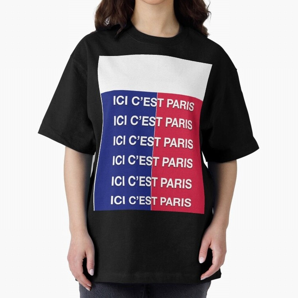 ICI C'EST PARIS Graphic T-Shirt Make Game Day About FIFA World Cup 2026 Spirit, Highlighting Argentina and Brazil, Cristiano Ronaldo, Tournament Hype, Historic Matchups, Family Viewing Parties and Global Sports Pride; Made for Collectors Who Enjoy