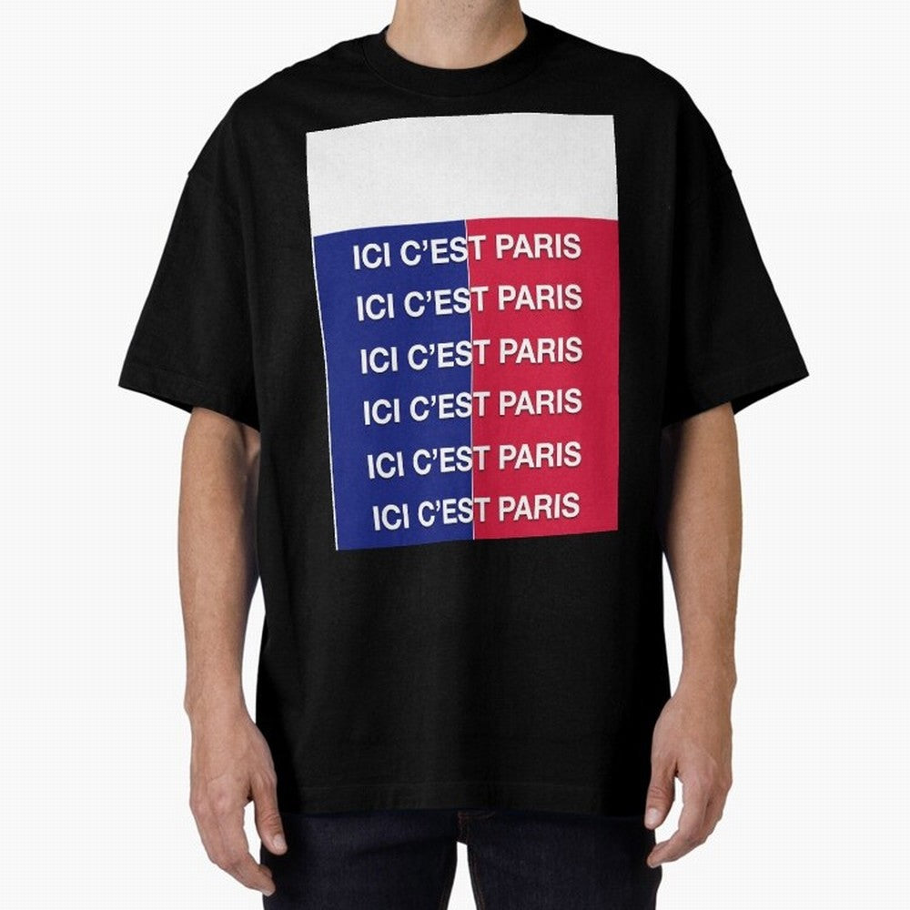 ICI C'EST PARIS Graphic T-Shirt Make Game Day About FIFA World Cup 2026 Spirit, Highlighting Argentina and Brazil, Cristiano Ronaldo, Tournament Hype, Historic Matchups, Family Viewing Parties and Global Sports Pride; Made for Collectors Who Enjoy