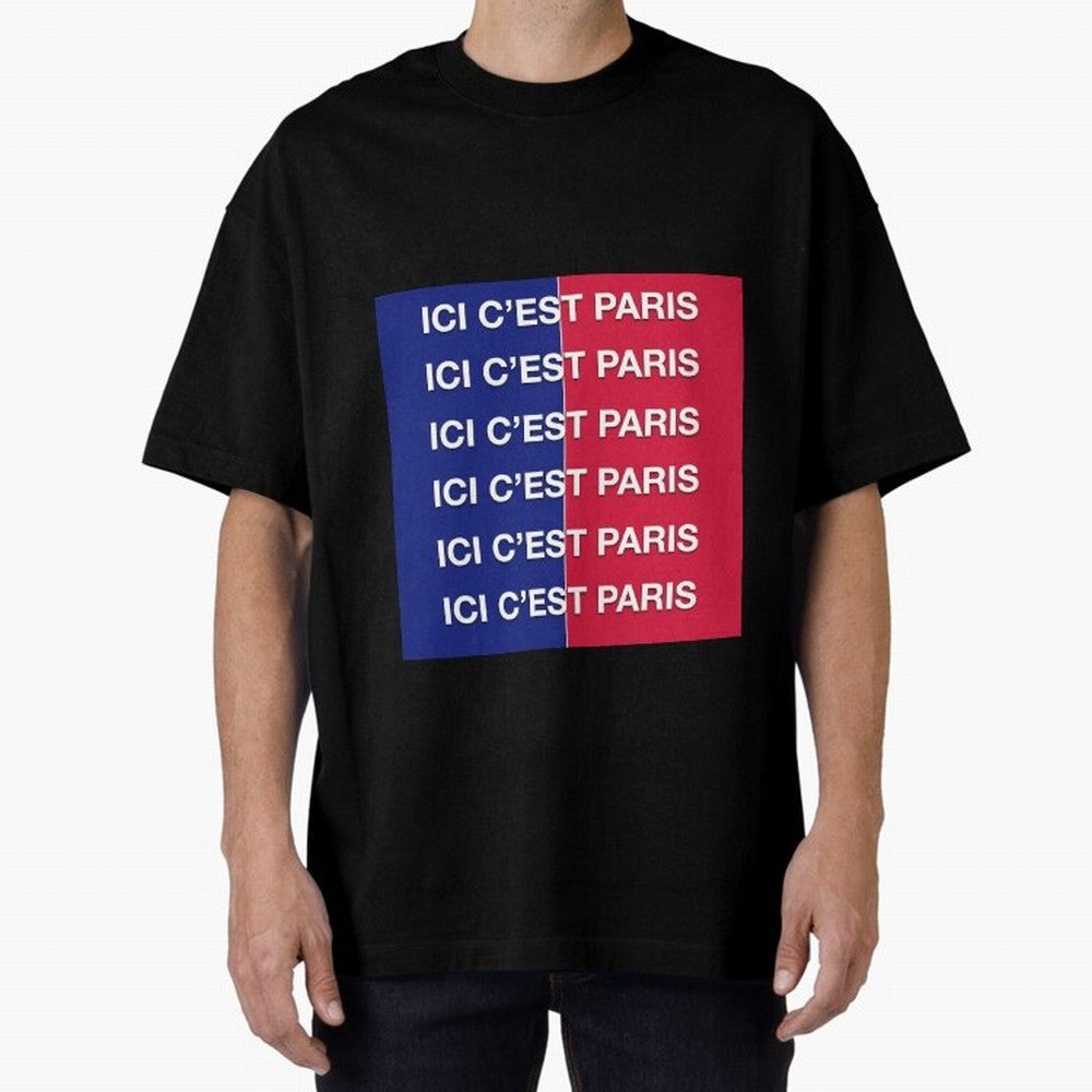 ICI C'EST PARIS Premium T-Shirt Show Up for the Glory of FIFA World Cup 2026 for Fans of Messi and Cristiano Ronaldo and Brazil, Portugal and Argentina, Bringing Football Passion, Legendary Performances, Festival Vibes and Supporter Community;