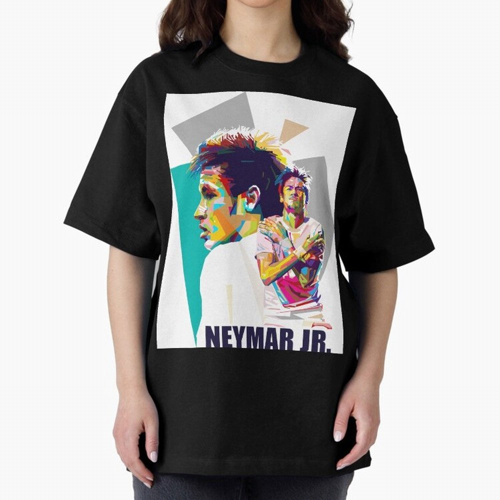 Young Neymar WPAP art Premium T-Shirt Step into FIFA World Cup 2026 Inspired by Mbappe and Neymar, Argentina and Brazil Energy, Soccer Culture, Superstar Moments, National Team Dreams and Competitive Fire; Perfect for People Who Love Argentina,
