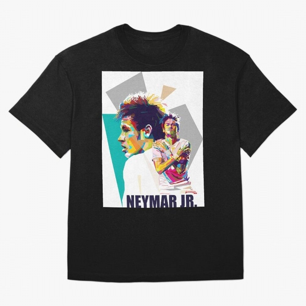 Young Neymar WPAP art Premium T-Shirt Step into FIFA World Cup 2026 Inspired by Mbappe and Neymar, Argentina and Brazil Energy, Soccer Culture, Superstar Moments, National Team Dreams and Competitive Fire; Perfect for People Who Love Argentina,