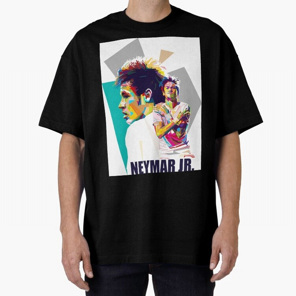 Young Neymar WPAP art Premium T-Shirt Step into FIFA World Cup 2026 Inspired by Mbappe and Neymar, Argentina and Brazil Energy, Soccer Culture, Superstar Moments, National Team Dreams and Competitive Fire; Perfect for People Who Love Argentina,