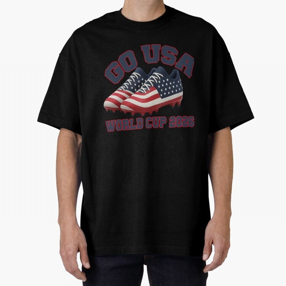 Go USA!. USA 2026, World Cup 2026, World Cup soccer, USA Soccer, USA Men Classic T-Shirt Carry the Colors and Pride of Global Football Passion for FIFA World Cup 2026 USA Canada Mexico, Highlighting Cristiano Ronaldo, Argentina, France and Brazil,