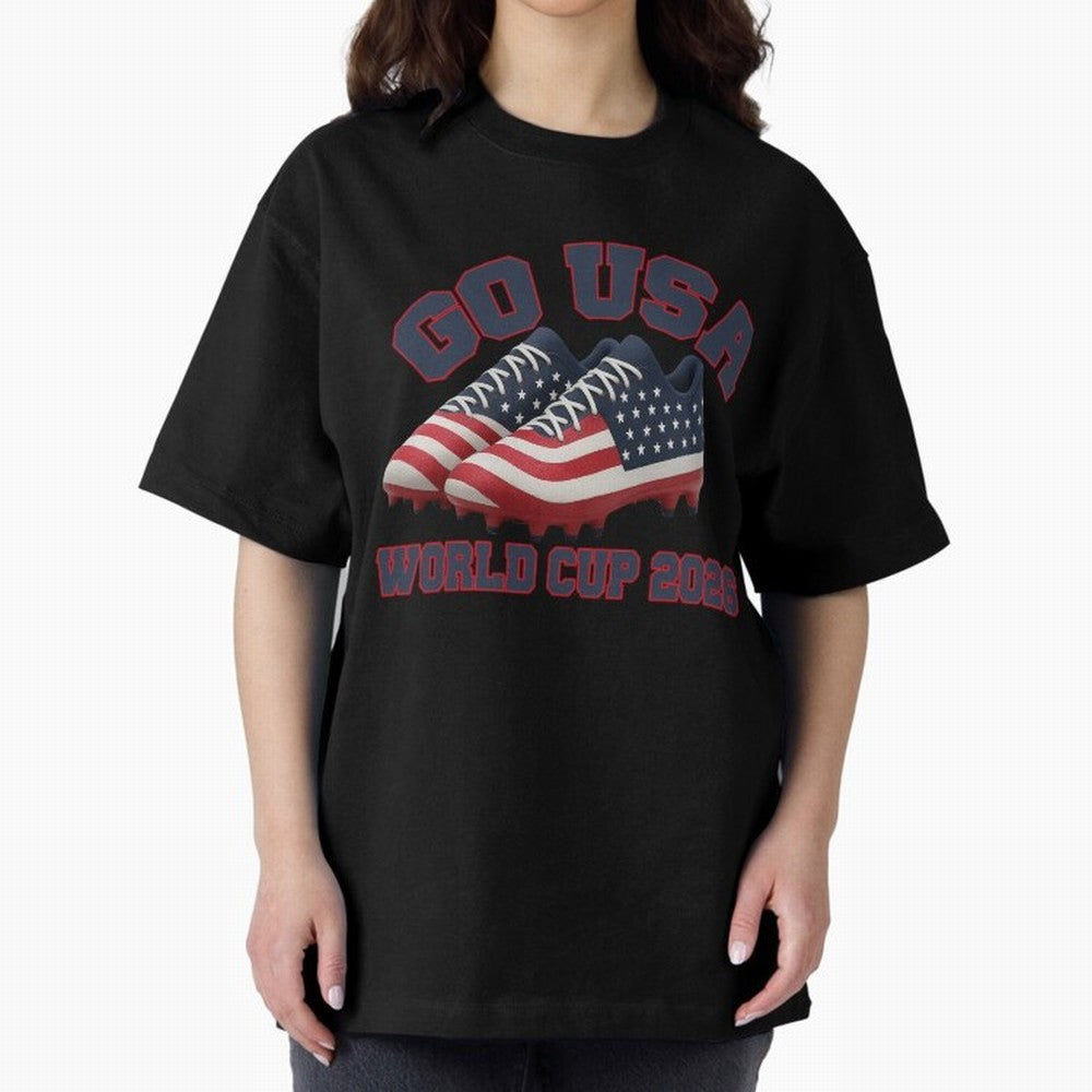 Go USA!. USA 2026, World Cup 2026, World Cup soccer, USA Soccer, USA Men Classic T-Shirt Carry the Colors and Pride of Global Football Passion for FIFA World Cup 2026 USA Canada Mexico, Highlighting Cristiano Ronaldo, Argentina, France and Brazil,