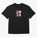 2026 soccer logo Classic T-Shirt Fuel Global Football Passion for FIFA World Cup 2026 Group Stage, with Messi, England, France and Netherlands, Vintage Soccer Flavor, Modern Football Stars, National Flags and Final Night Emotion; Created for Match