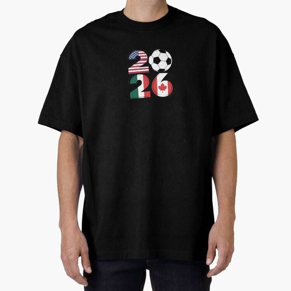 2026 soccer logo Classic T-Shirt Fuel Global Football Passion for FIFA World Cup 2026 Group Stage, with Messi, England, France and Netherlands, Vintage Soccer Flavor, Modern Football Stars, National Flags and Final Night Emotion; Created for Match
