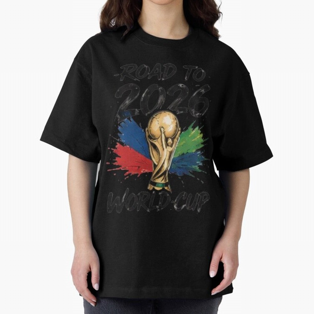 Road To 2026 World Cup Football Graphic Tee Classic T-Shirt Bring Champion Energy into Global Football Passion for FIFA World Cup 2026 Group Stage, Driven by Cristiano Ronaldo, Spain, Classic Soccer Heritage, Championship Pressure, Fan Loyalty and