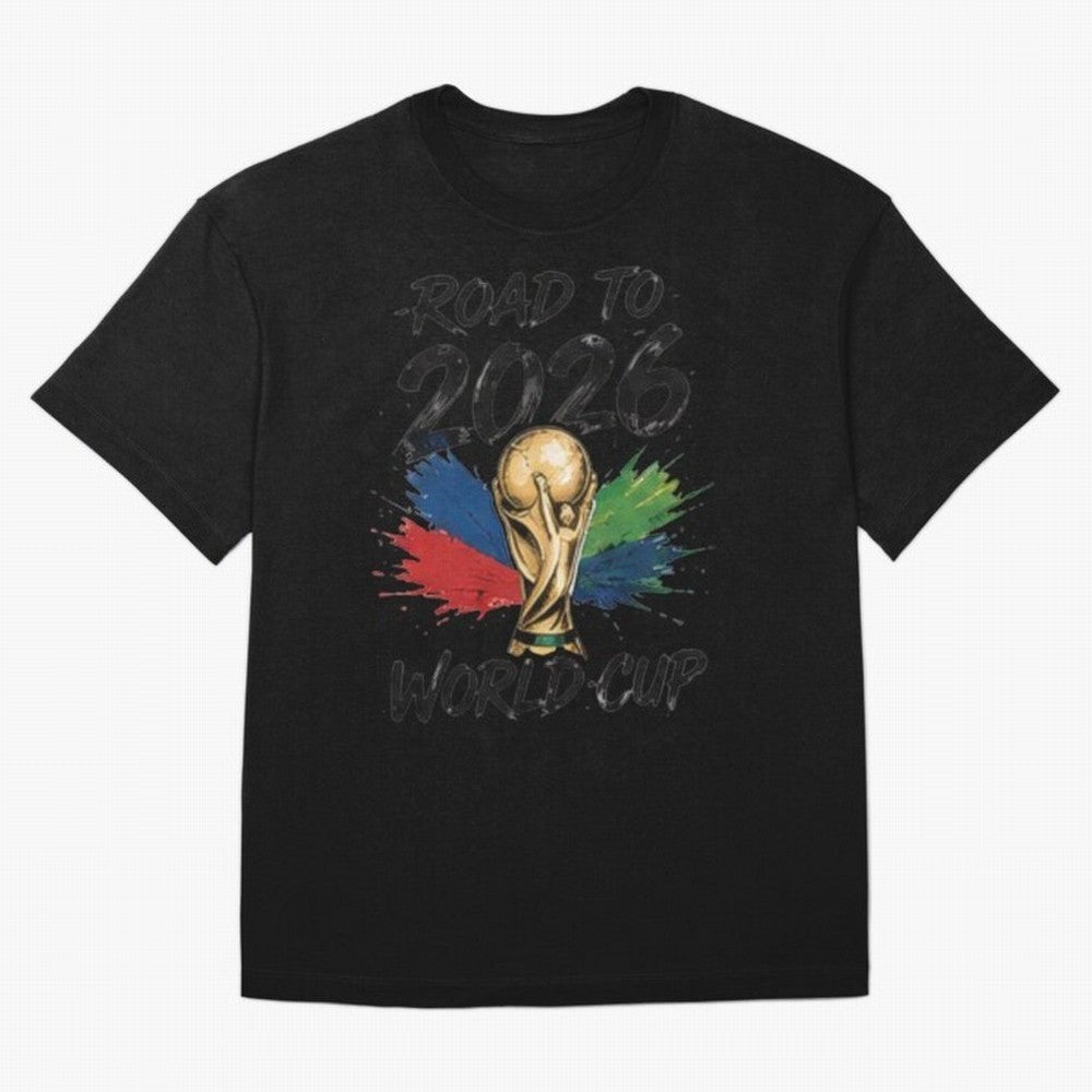Road To 2026 World Cup Football Graphic Tee Classic T-Shirt Bring Champion Energy into Global Football Passion for FIFA World Cup 2026 Group Stage, Driven by Cristiano Ronaldo, Spain, Classic Soccer Heritage, Championship Pressure, Fan Loyalty and