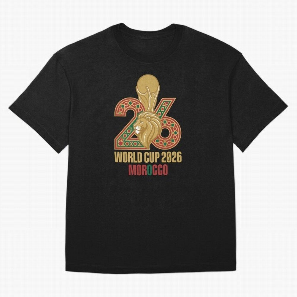 Copy of WORLD CUP 2026 MOROCCO Classic T-Shirt Celebrate Football Heritage in the FIFA World Cup 2026 Journey through Cristiano Ronaldo Highlights, Argentina, France and Brazil Pride, Worldwide Fan Energy, Dramatic Goals, Stadium Lights and