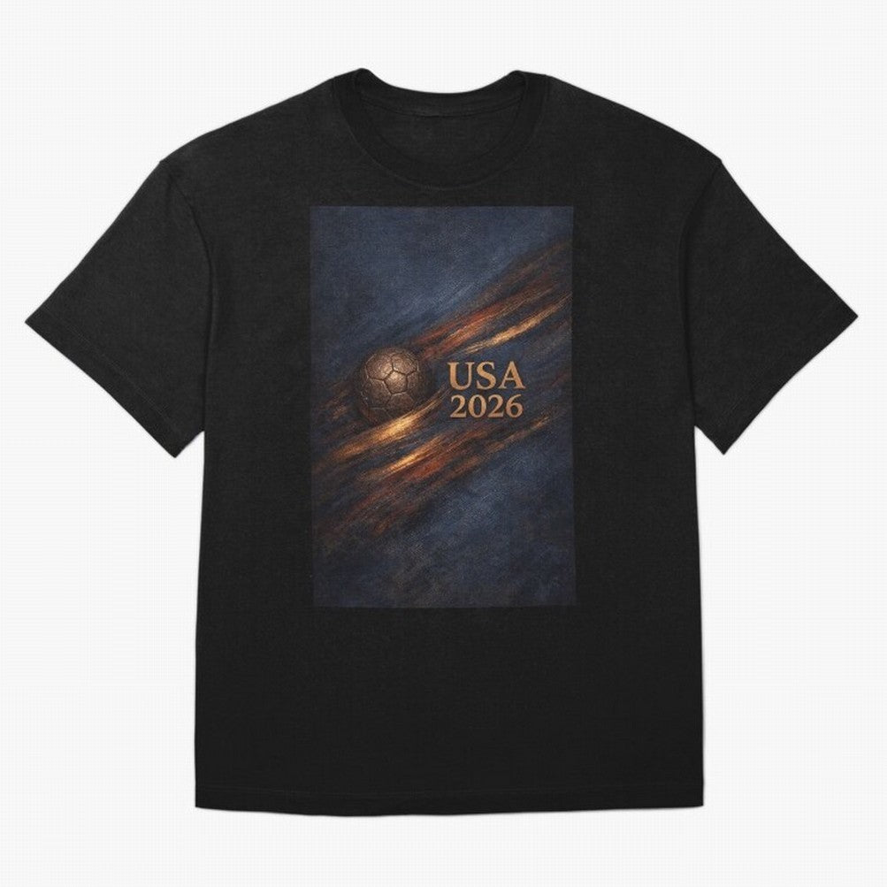 USA 2026 For Soccer Fans Inspired Design Classic T-Shirt Bring Retro Soccer Energy to the FIFA World Cup 2026 USA Canada Mexico Journey through Messi, CR7 and Mbappe Highlights, Portugal, Spain and Germany Pride, Stadium Memories, Football Loyalty,