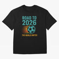 The World Unites Classic T-Shirt Bring Retro Soccer Energy to FIFA World Cup 2026 Group Stage Spirit, Highlighting Brazil, Messi, Neymar and Mbappe, Tournament Hype, Historic Matchups, Family Viewing Parties and Global Sports Pride; Ideal for