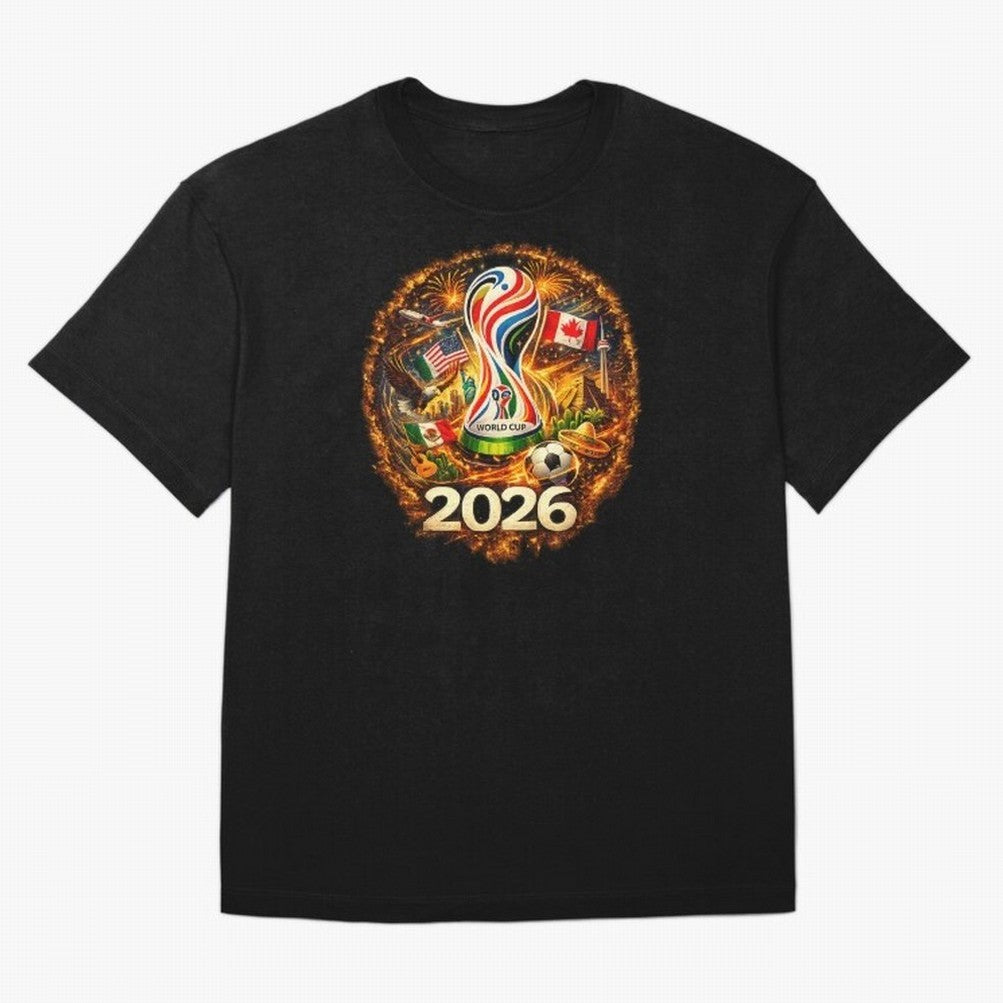 World Football Spirit 2026 USA Canada Mexico Soccer Fan Classic T-Shirt Create Match Day Hype around FIFA World Cup 2026, Messi and Cristiano Ronaldo, France and Portugal, Tournament Hype, Historic Matchups, Family Viewing Parties and Global Sports