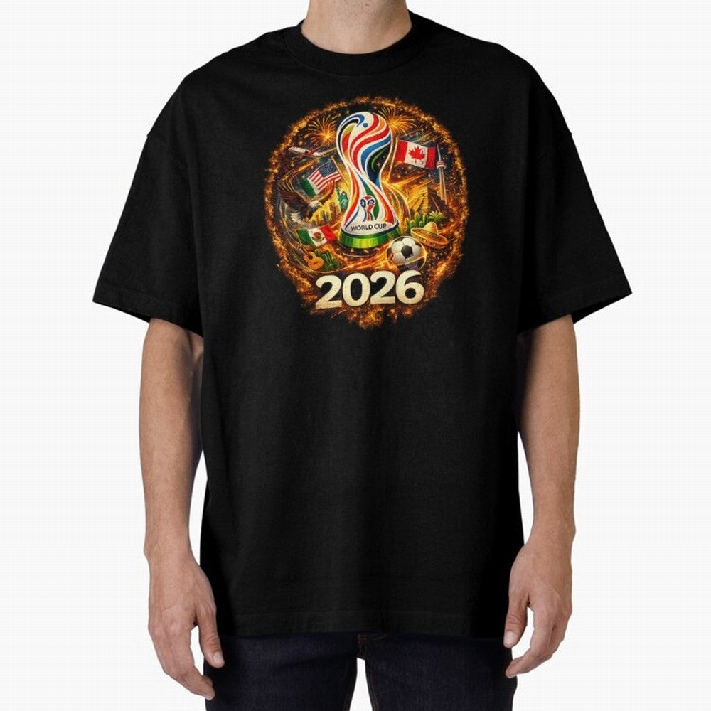 World Football Spirit 2026 USA Canada Mexico Soccer Fan Classic T-Shirt Create Match Day Hype around FIFA World Cup 2026, Messi and Cristiano Ronaldo, France and Portugal, Tournament Hype, Historic Matchups, Family Viewing Parties and Global Sports