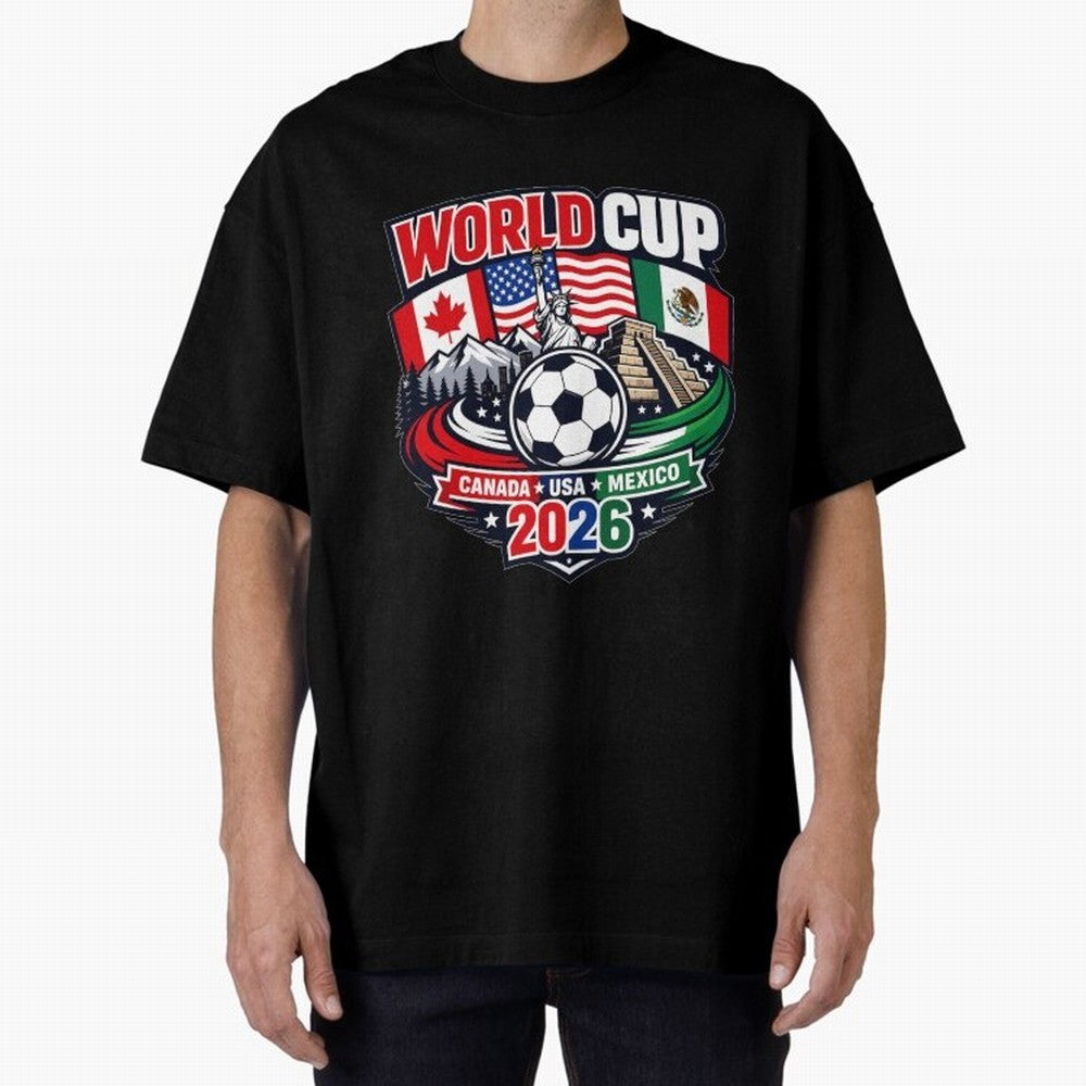 FIFA World Cup 2026 Classic T-Shirt Back Your Heroes with Match Day Hype around FIFA World Cup 2026 Group Stage, Haaland and Mbappe, Brazil, Portugal and Argentina, Football History, Final Match Energy, Crowd Noise and Once in a Lifetime Moments;