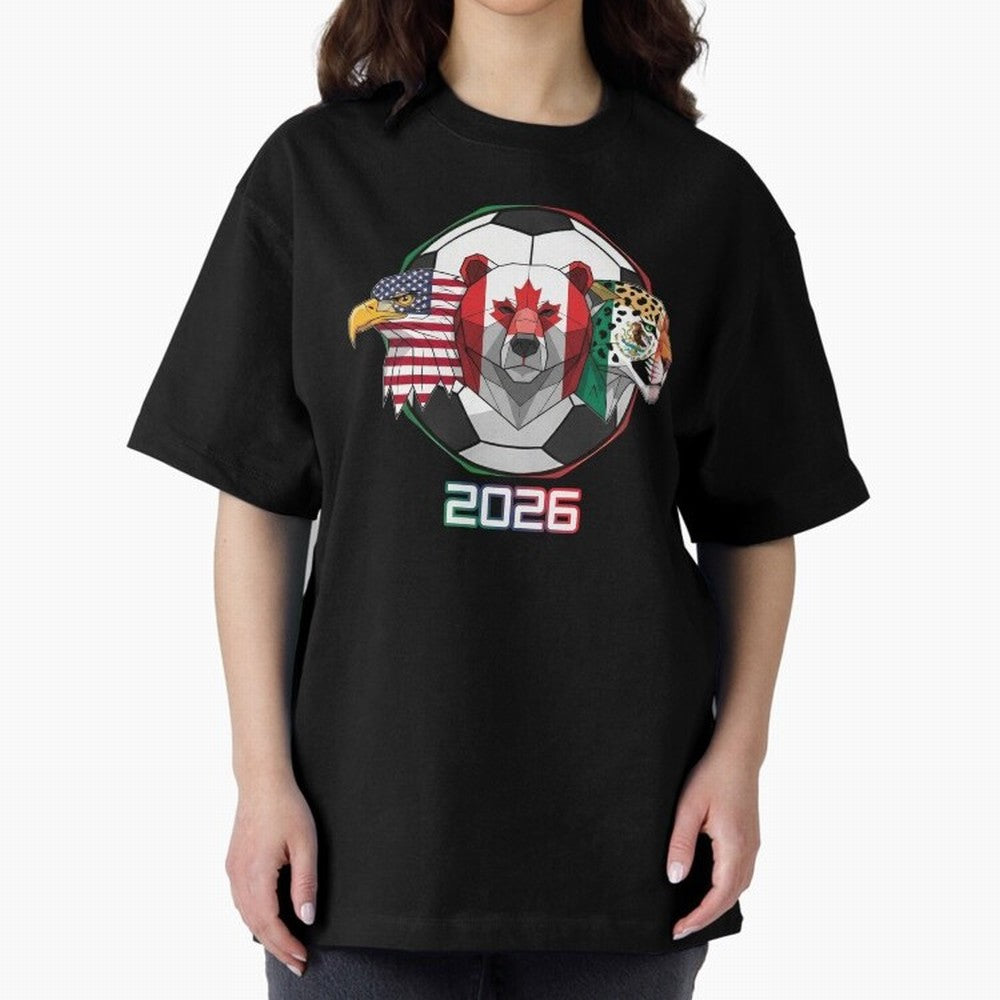 North American Soccer Animals 2026 Classic T-Shirt Bring Legendary Rivalry Energy to Match Day Hype around FIFA World Cup 2026, Cristiano Ronaldo, England and Germany, Champion Mindset, Group Stage Buzz, Knockout Tension and Passionate Fan Culture;