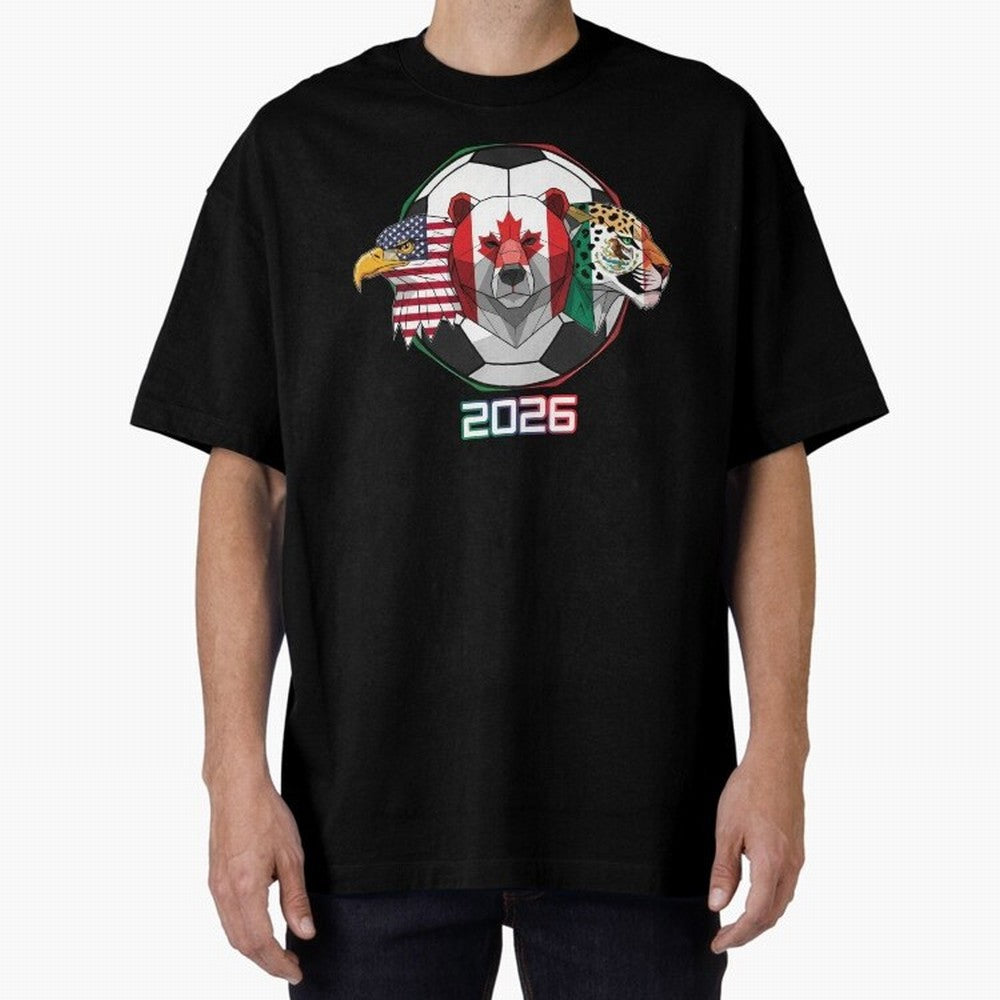 North American Soccer Animals 2026 Classic T-Shirt Bring Legendary Rivalry Energy to Match Day Hype around FIFA World Cup 2026, Cristiano Ronaldo, England and Germany, Champion Mindset, Group Stage Buzz, Knockout Tension and Passionate Fan Culture;