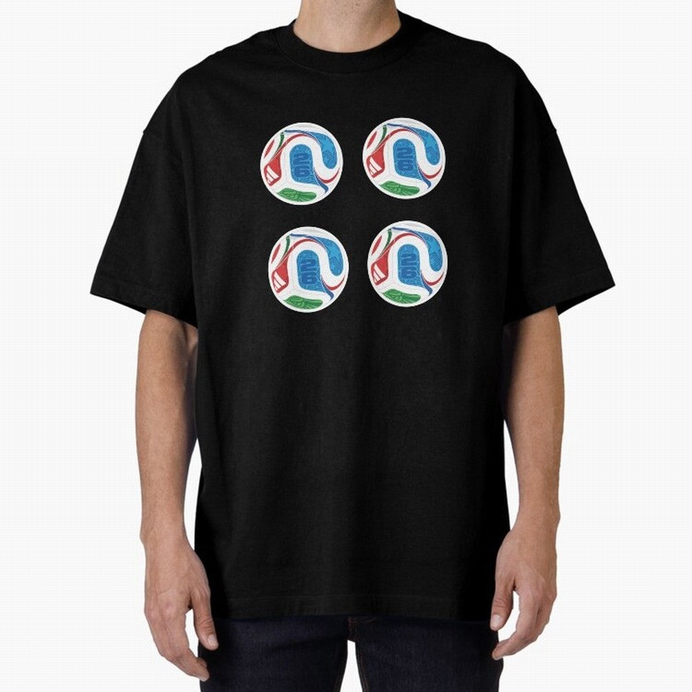 2026 World Soccer Ball Sticker Pack (4 pcs) Classic T-Shirt Celebrate Unforgettable Nights in FIFA World Cup 2026 USA Canada Mexico for Fans of Cristiano Ronaldo, Haaland and CR7 and England, France and Netherlands, Bringing Stadium Memories,