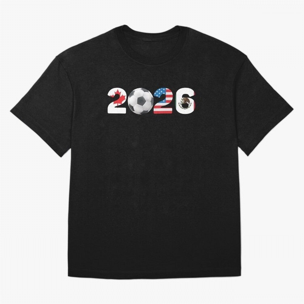 2026 North America Football Massive Event Soccer Ball Classic T-Shirt Keep Football History Alive during FIFA World Cup 2026 Group Stage Built around Mbappe and Neymar, Argentina, France and Brazil Energy, Retro Football Energy, Iconic Rivalries,