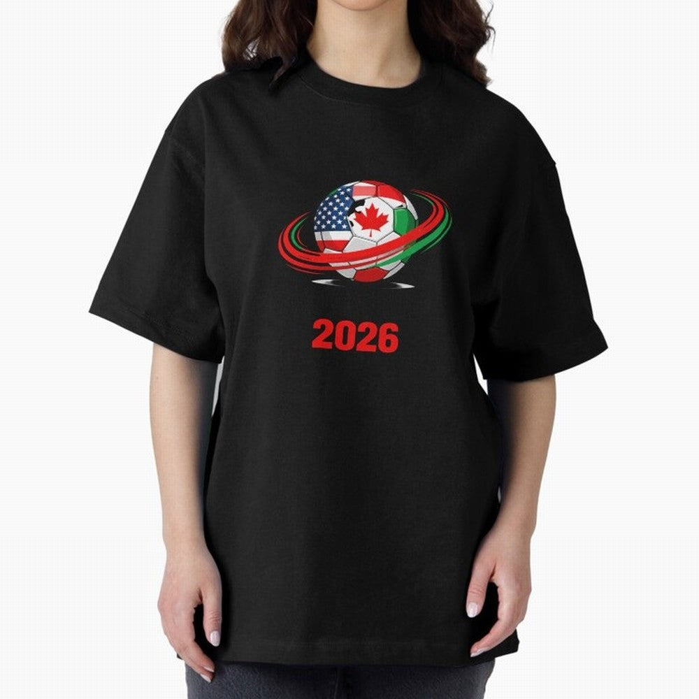 World Cup 2026, Soccer Ball, USA Canada Mexico Football Classic T-Shirt Back Your Heroes with FIFA World Cup 2026 Group Stage Made for Messi, Neymar and Mbappe, Spain and Netherlands Energy, Goal Celebration Energy, Supporter Heritage, Football