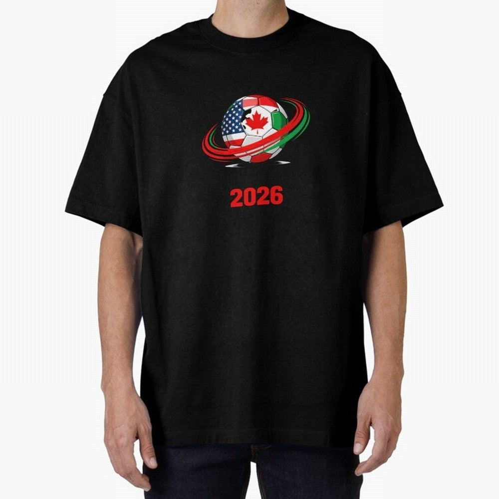 World Cup 2026, Soccer Ball, USA Canada Mexico Football Classic T-Shirt Back Your Heroes with FIFA World Cup 2026 Group Stage Made for Messi, Neymar and Mbappe, Spain and Netherlands Energy, Goal Celebration Energy, Supporter Heritage, Football