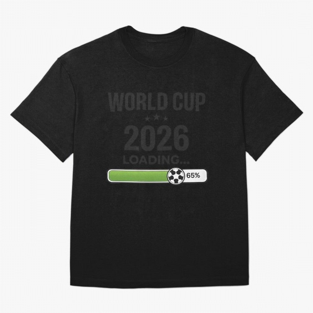 Copy of World Cup 2026 Loading Funny Football Shirt Soccer Fan Gift Classic T-Shirt Bring a Vintage Feel to Global Football Passion for FIFA World Cup 2026 Group Stage, Featuring Mbappe and Neymar, Brazil, Fan Favorite Moments, National Team