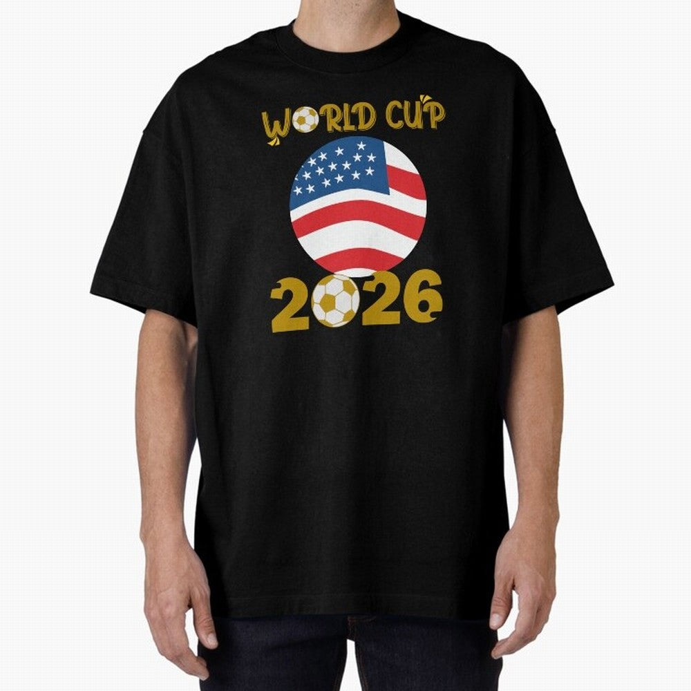 World Cup 2026 USA Soccer Design ¨C Football Fan Graphic T-Shirt Classic T-Shirt Make the Season About FIFA World Cup 2026 USA Canada Mexico Spirit, with Portugal, Spain and Germany, Cristiano Ronaldo, Haaland and CR7, Retro Football Energy, Iconic