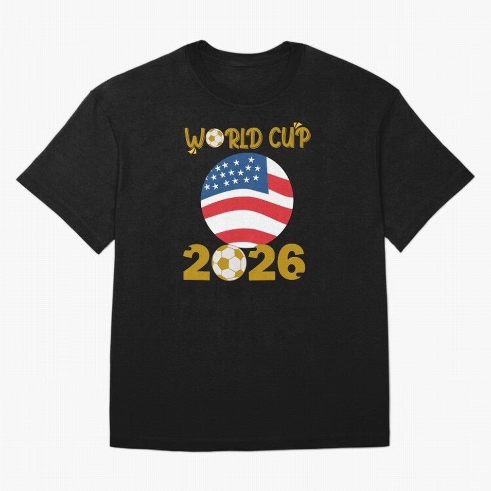 World Cup 2026 USA Soccer Design ¨C Football Fan Graphic T-Shirt Classic T-Shirt Make the Season About FIFA World Cup 2026 USA Canada Mexico Spirit, with Portugal, Spain and Germany, Cristiano Ronaldo, Haaland and CR7, Retro Football Energy, Iconic