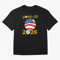 World Cup 2026 USA Soccer Design ¨C Football Fan Graphic T-Shirt Classic T-Shirt Make the Season About FIFA World Cup 2026 USA Canada Mexico Spirit, with Portugal, Spain and Germany, Cristiano Ronaldo, Haaland and CR7, Retro Football Energy, Iconic