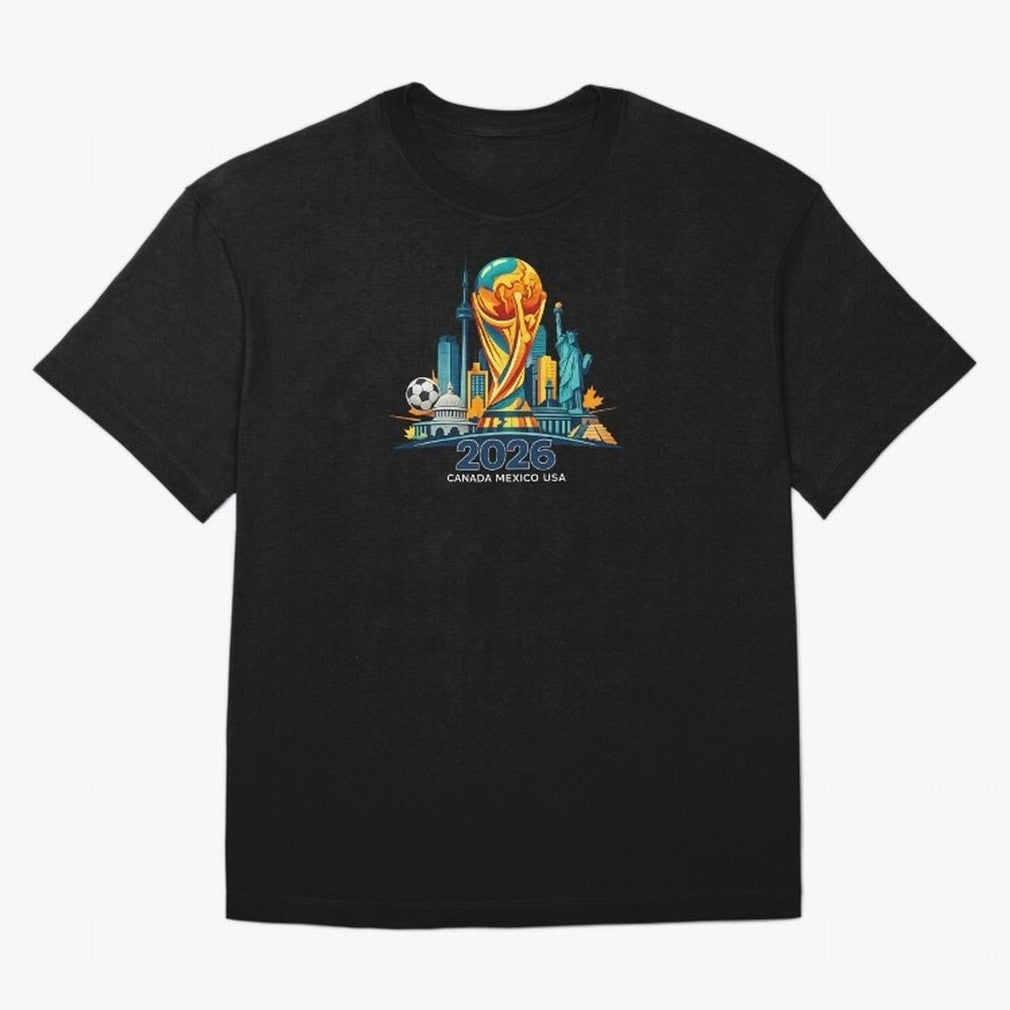 World Football Spirit 2026 - Global Football Championship - USA Canada Mexico Soccer Fan Classic T-Shirt Make the Season About the FIFA World Cup 2026 Journey through Neymar, Haaland and Cristiano Ronaldo Highlights, France and Portugal Pride,