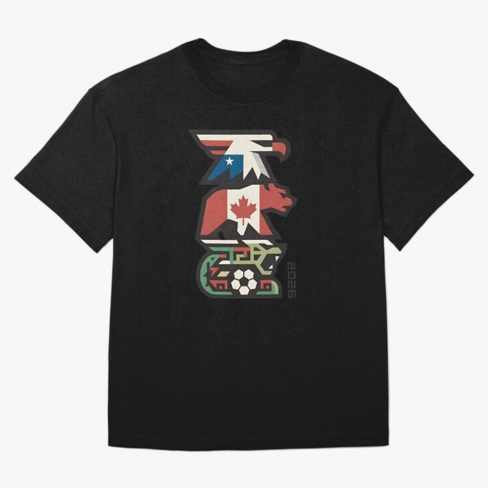 USA Canada Mexico World Cup 2026 Host Nations Classic T-Shirt Create FIFA World Cup 2026 Group Stage Spirit, Inspired by Portugal, Spain and Germany, Mbappe and Neymar, Sports Nostalgia, International Competition, Famous Players and Unforgettable