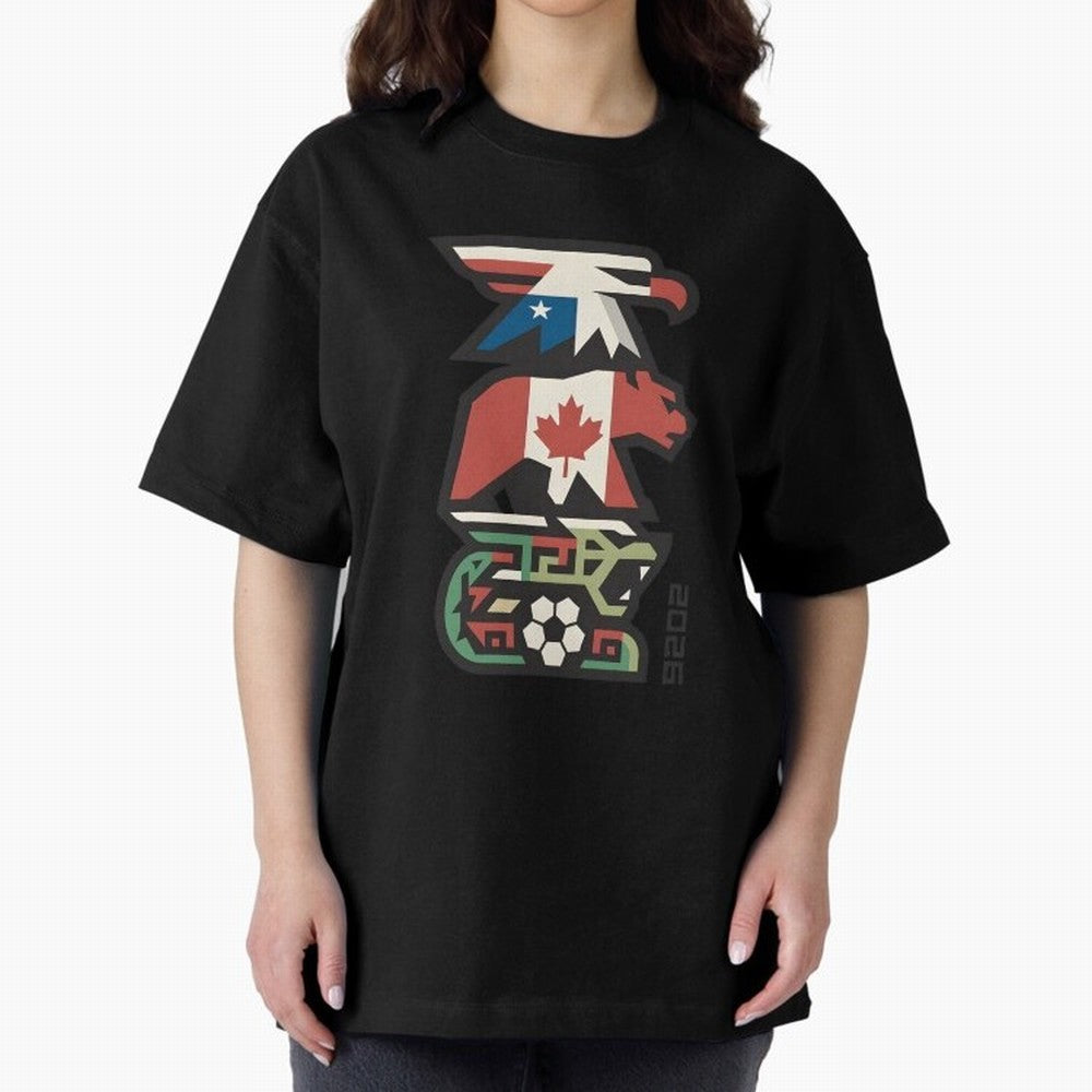 USA Canada Mexico World Cup 2026 Host Nations Classic T-Shirt Create FIFA World Cup 2026 Group Stage Spirit, Inspired by Portugal, Spain and Germany, Mbappe and Neymar, Sports Nostalgia, International Competition, Famous Players and Unforgettable