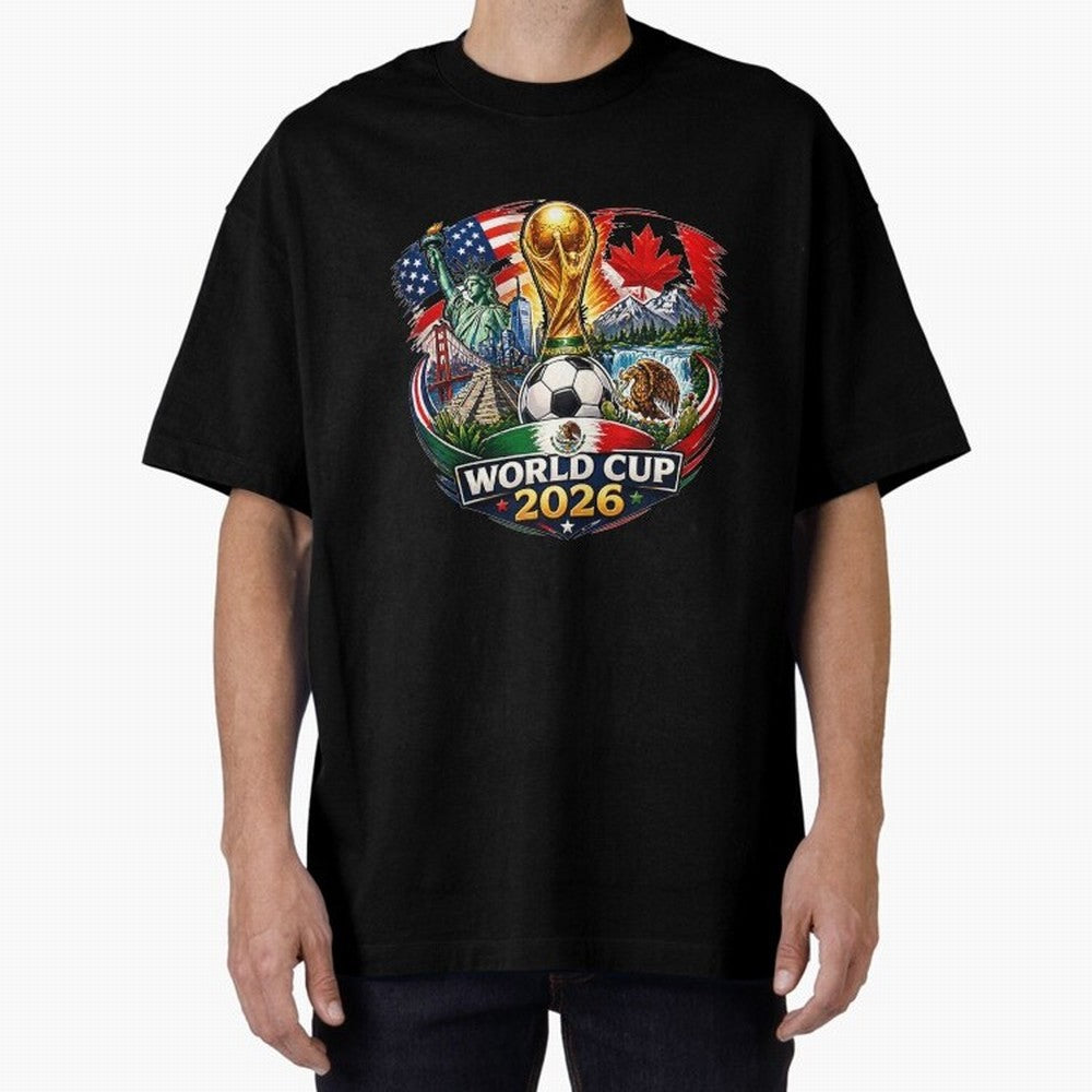 World Football 2026 USA Canada Mexico ¨C Soccer Fan Design Retro Travel Style Classic T-Shirt Show Passion for the Stars of Global Football Passion for FIFA World Cup 2026, Built around CR7 and Messi, France, Football Passion, Legendary