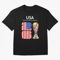 World Cup 2026, IMG 021, USA 002 Classic T-Shirt Fuel Your Fan Pride for FIFA World Cup 2026 Group Stage Celebrating Messi, Neymar and Mbappe, England and Germany Energy, Sports Nostalgia, International Competition, Famous Players and Unforgettable