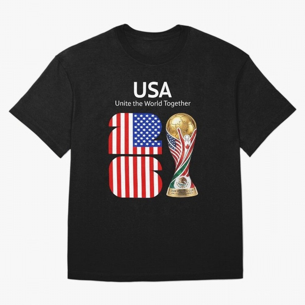 World Cup 2026, IMG 021, USA 002 Classic T-Shirt Fuel Your Fan Pride for FIFA World Cup 2026 Group Stage Celebrating Messi, Neymar and Mbappe, England and Germany Energy, Sports Nostalgia, International Competition, Famous Players and Unforgettable