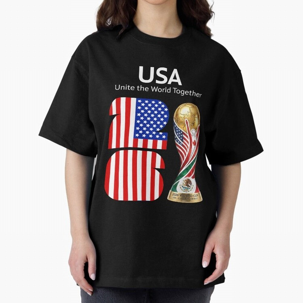 World Cup 2026, IMG 021, USA 002 Classic T-Shirt Fuel Your Fan Pride for FIFA World Cup 2026 Group Stage Celebrating Messi, Neymar and Mbappe, England and Germany Energy, Sports Nostalgia, International Competition, Famous Players and Unforgettable