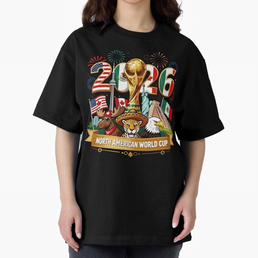 World Cup 2026 North America USA Canada Mexico Soccer Fan Classic T-Shirt Represent Fans Who Live for FIFA World Cup 2026 Group Stage Spirit, Capturing Spain, Cristiano Ronaldo, Haaland and CR7, Sports Nostalgia, International Competition, Famous