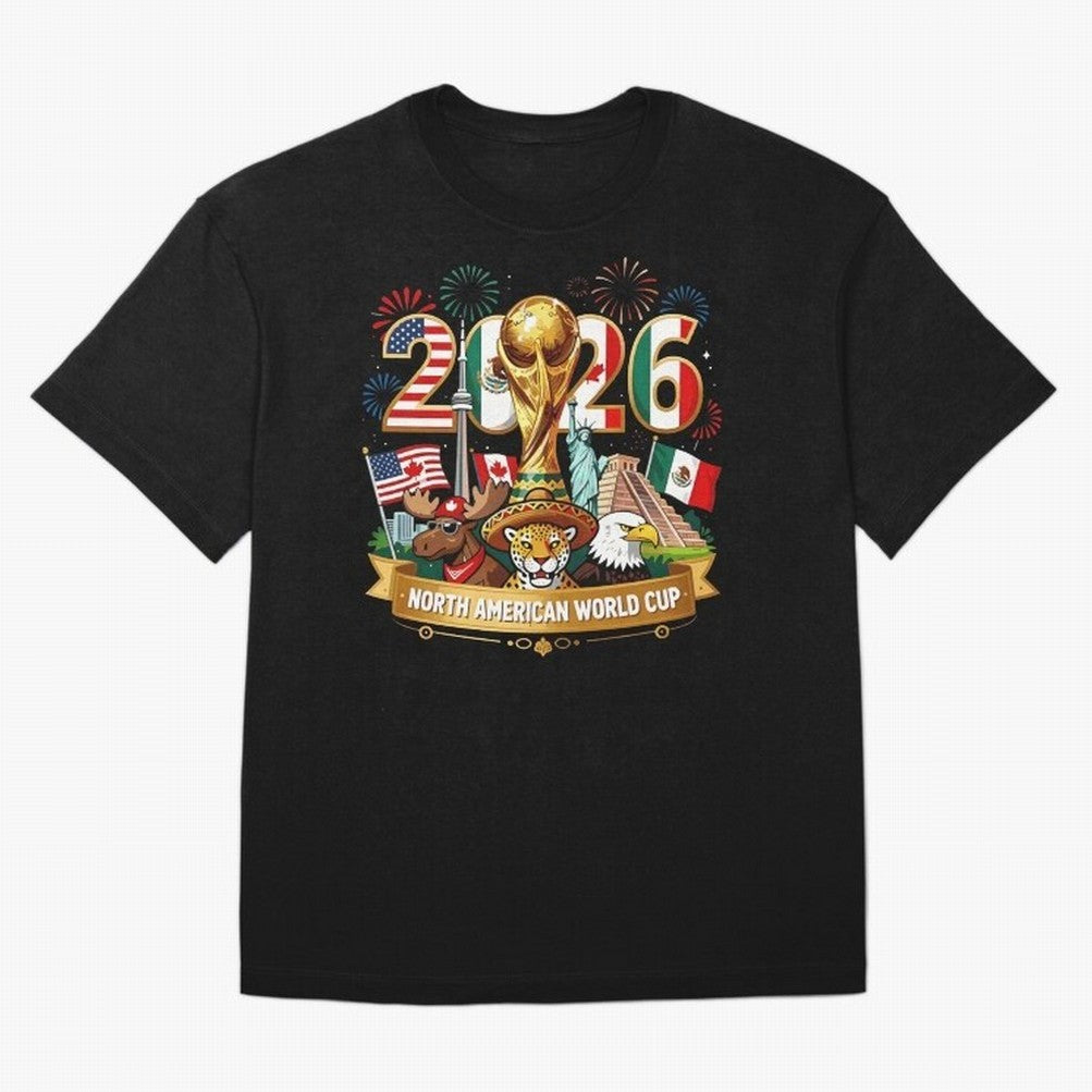 World Cup 2026 North America USA Canada Mexico Soccer Fan Classic T-Shirt Represent Fans Who Live for FIFA World Cup 2026 Group Stage Spirit, Capturing Spain, Cristiano Ronaldo, Haaland and CR7, Sports Nostalgia, International Competition, Famous