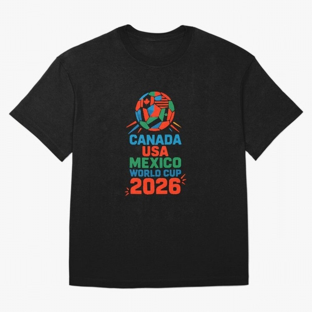 World Cup 2026 USA Canada Mexico ¡ª Retro Soccer Tournament Illustration Classic T-Shirt Join the Countdown to FIFA World Cup 2026 for Fans of Haaland and Mbappe and Spain and Netherlands, Bringing Champion Mindset, Group Stage Buzz, Knockout