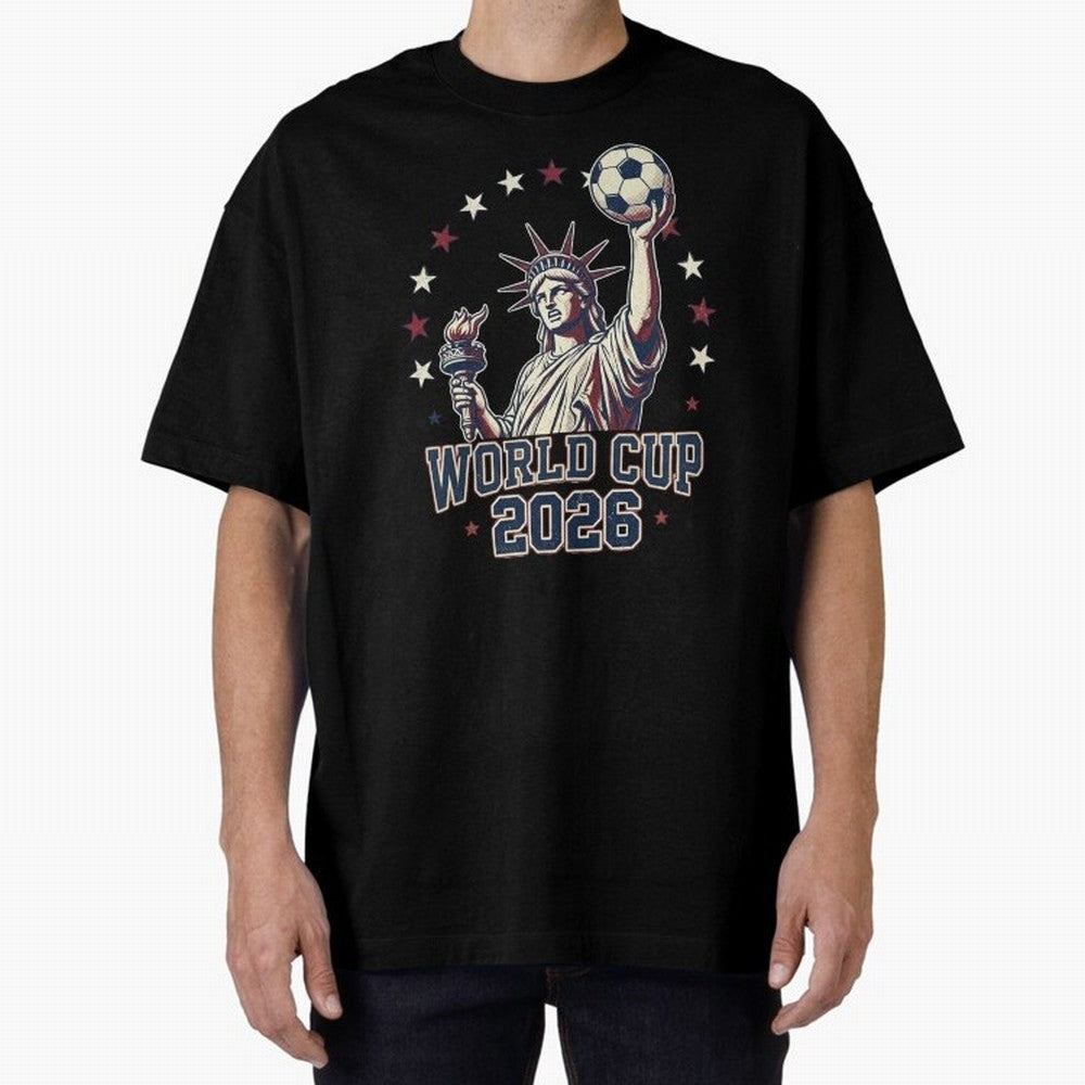 World Cup 2026 USA Soccer Statue Liberty Classic T-Shirt Make Your Look Match FIFA World Cup 2026 Filled with Messi, Neymar and Mbappe, England, France and Netherlands Energy, Stadium Chants, National Pride, Trophy Dreams and Unforgettable Football