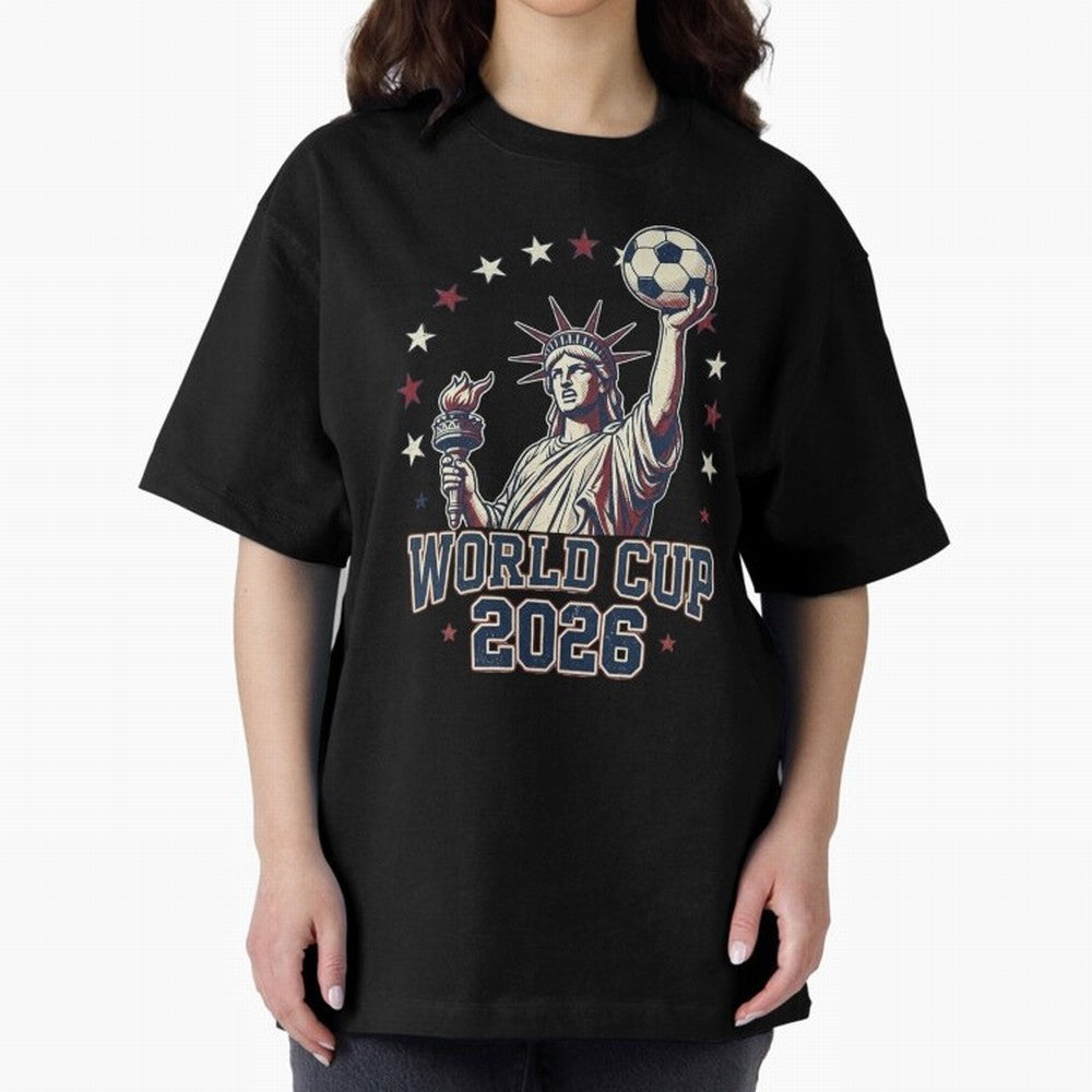 World Cup 2026 USA Soccer Statue Liberty Classic T-Shirt Make Your Look Match FIFA World Cup 2026 Filled with Messi, Neymar and Mbappe, England, France and Netherlands Energy, Stadium Chants, National Pride, Trophy Dreams and Unforgettable Football