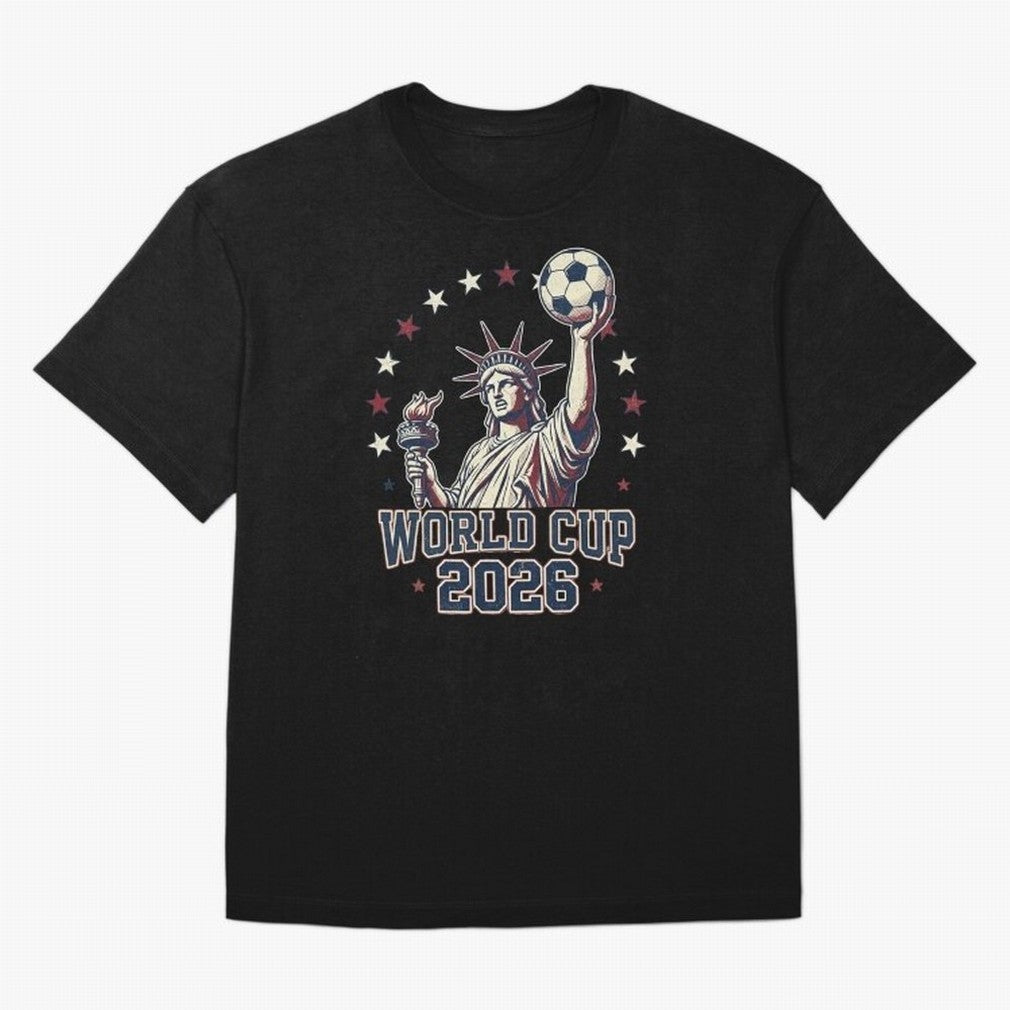 World Cup 2026 USA Soccer Statue Liberty Classic T-Shirt Make Your Look Match FIFA World Cup 2026 Filled with Messi, Neymar and Mbappe, England, France and Netherlands Energy, Stadium Chants, National Pride, Trophy Dreams and Unforgettable Football