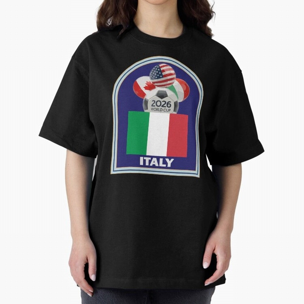 Italy 2026 Soccer T-shirt Classic T-Shirt Represent Fans Who Live for FIFA World Cup 2026 Group Stage Featuring Messi, CR7 and Mbappe, Brazil Energy, Goal Celebration Energy, Supporter Heritage, Football Icons and Worldwide Tournament Joy; Created