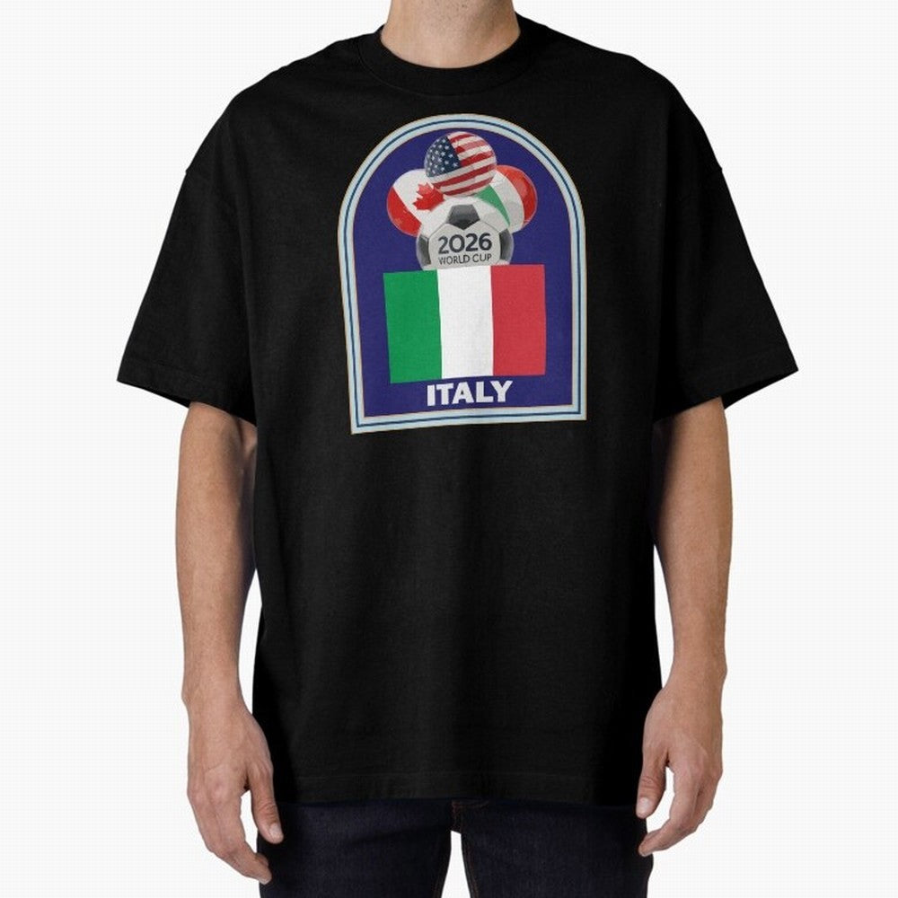 Italy 2026 Soccer T-shirt Classic T-Shirt Represent Fans Who Live for FIFA World Cup 2026 Group Stage Featuring Messi, CR7 and Mbappe, Brazil Energy, Goal Celebration Energy, Supporter Heritage, Football Icons and Worldwide Tournament Joy; Created