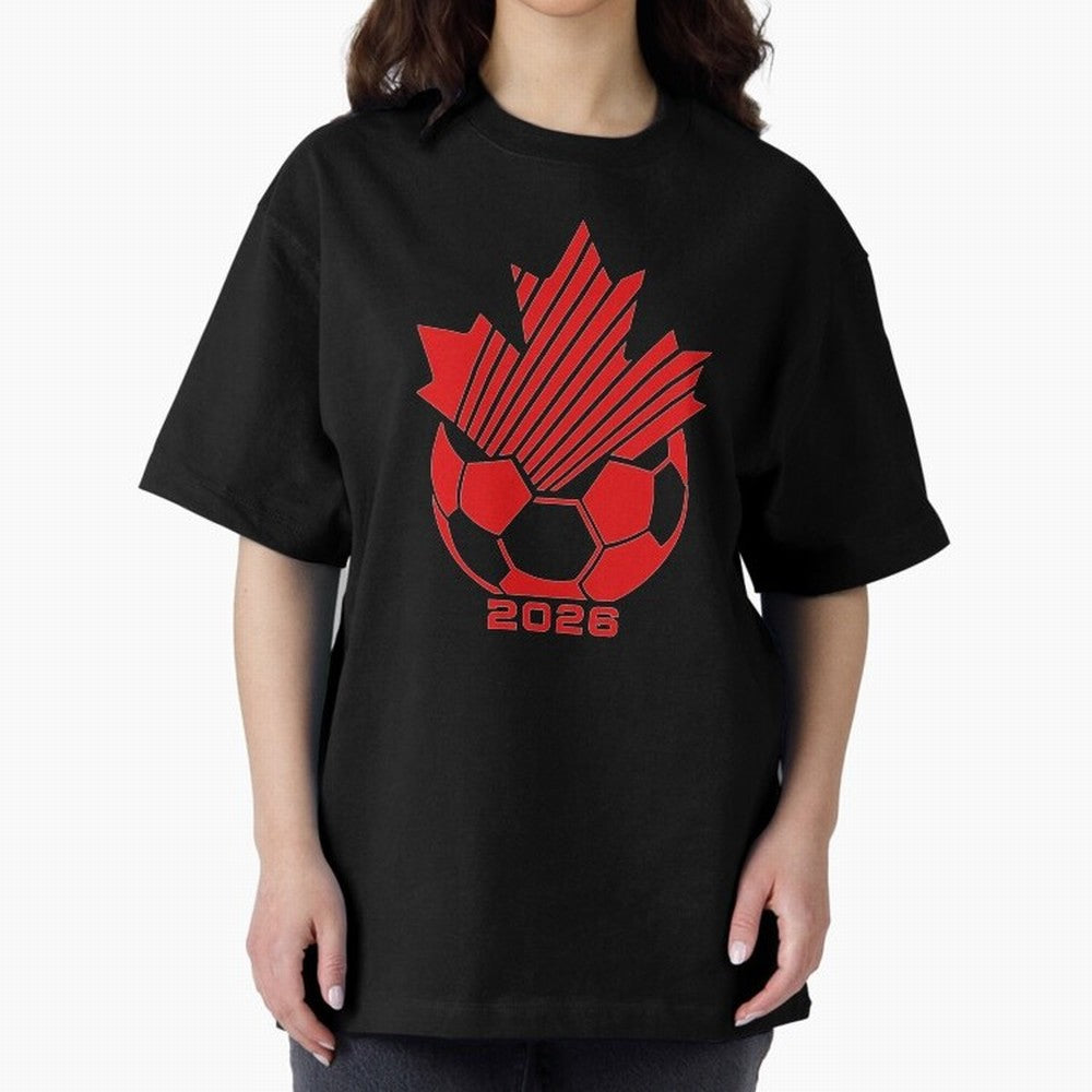 Red Maple Leaf Soccer 2026 Emblem Classic T-Shirt Celebrate Every Goal in FIFA World Cup 2026 USA Canada Mexico Spirit, Featuring Spain, Haaland and Mbappe, Supporter Pride, Iconic Celebrations, Legendary Names and Global Match Day Energy; Great