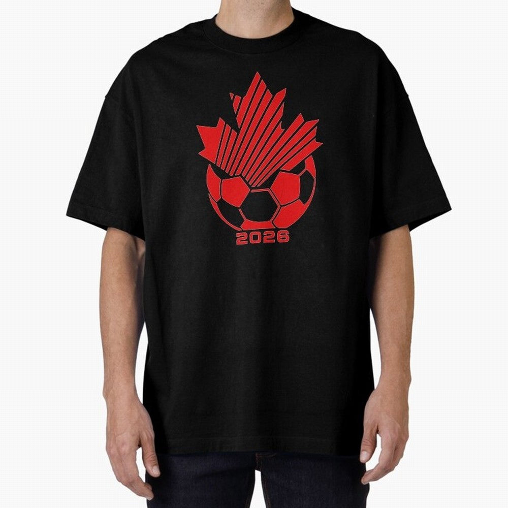 Red Maple Leaf Soccer 2026 Emblem Classic T-Shirt Celebrate Every Goal in FIFA World Cup 2026 USA Canada Mexico Spirit, Featuring Spain, Haaland and Mbappe, Supporter Pride, Iconic Celebrations, Legendary Names and Global Match Day Energy; Great