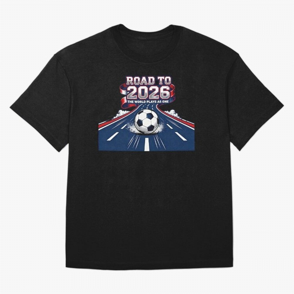 Road to 2026 ¨C The World Plays as One Classic T-Shirt Celebrate Classic Football Spirit in the FIFA World Cup 2026 USA Canada Mexico Journey through Cristiano Ronaldo Highlights, France and Portugal Pride, Game Day Rituals, Football Legends,