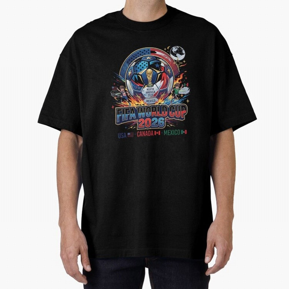 FIFA World Cup 2026 North America - USA Canada Mexico Soccer Classic T-Shirt Celebrate National Team Dreams in FIFA World Cup 2026 USA Canada Mexico for Fans of CR7 and Messi and Argentina and Brazil, Bringing Fan Favorite Moments, National Team