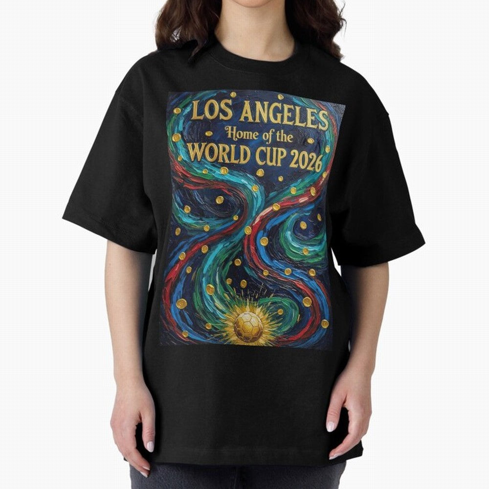 Los Angeles Home of the World Cup 2026 Soccer Fan ¡ª Moody Jewel Art Print Classic T-Shirt Celebrate Supporters United by Global Football Passion for FIFA World Cup 2026 USA Canada Mexico, Filled with Cristiano Ronaldo, Haaland and CR7, England,